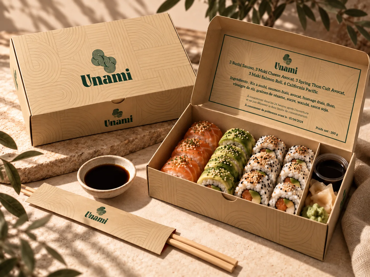 Unami — boîte à sushi